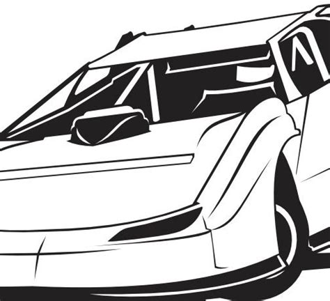 car outline clip art|small late model car outline.